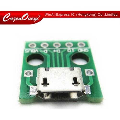 10pcs/lot USB to DIP Adapter 5pin female connector B type pcb converter pinboard 2.54 In Stock