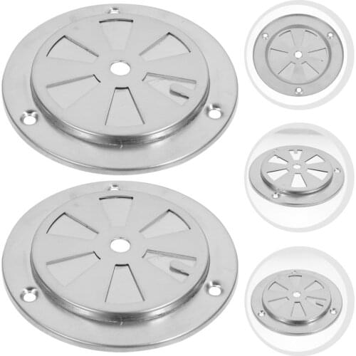 2Pcs Stainless Steel Oven Air Vent Heat Dissipation Ventilation Device Silver