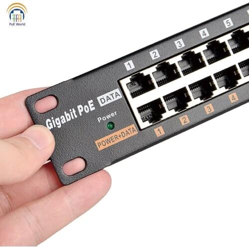 24 Port gigabit poe injector load balancing gigabit PoE injector for IP camera Network and CCTV set up