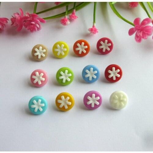 50pcs Sewing Accessories Decorative plastic Buttons Scrapbooking Mixed color Sewing Buttons 14mm Dia
