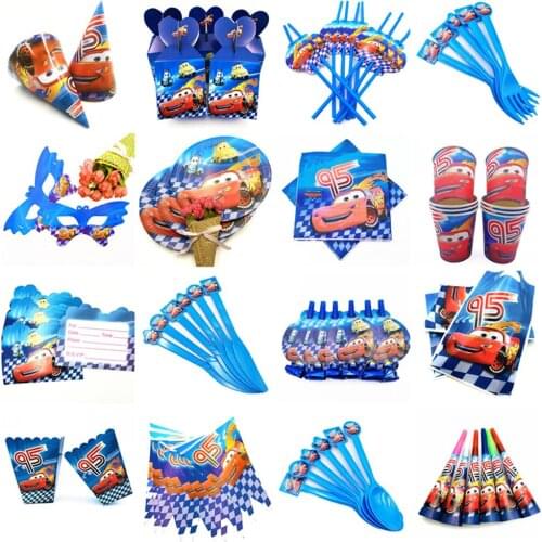 Cars Theme Party Supplies Set Theme Kid Birthday Party DecorationFamily Party Baby Shower Supplies