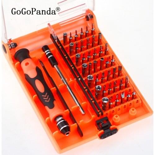 Free Shipping Design Patents Magnetic Screwdriver Set 45 In 1 Set Precision Screw Driver Tools With Tweezer