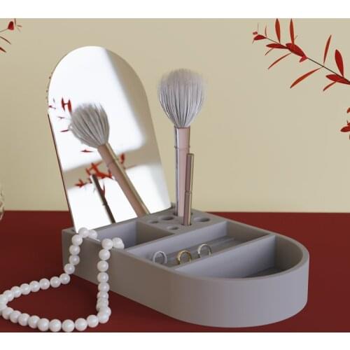 Concrete Storage Box Silicone mold Household Multi-function jewelry Storage box Molds Office supplies storage tray silicone mold