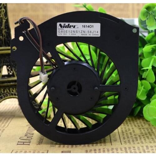 Nidec G80E12NS1ZN-56J14 12V 1.65A large projector TV cooling fan