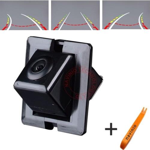 CCD car track camera reversing trajectory For Toyota New Prado reverse parking for GPS DVBT radio waterproof fully NTSC form