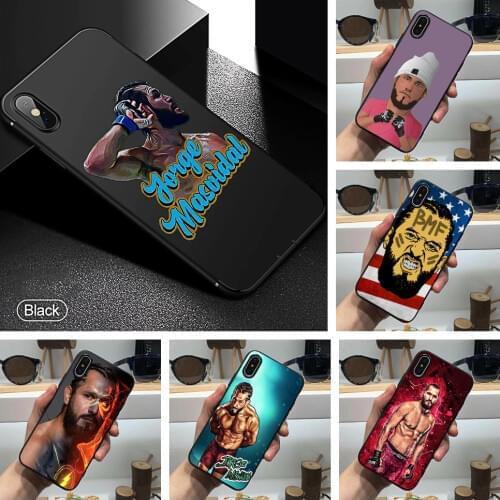 Jorge Masvidal Street Rogue Phone Case Cover Sotf Tpu Black for Iphone 12 Pro Mini 11Pro Max Se2 6 6s 7 8plus 5s 5 X XS XR Xsmax