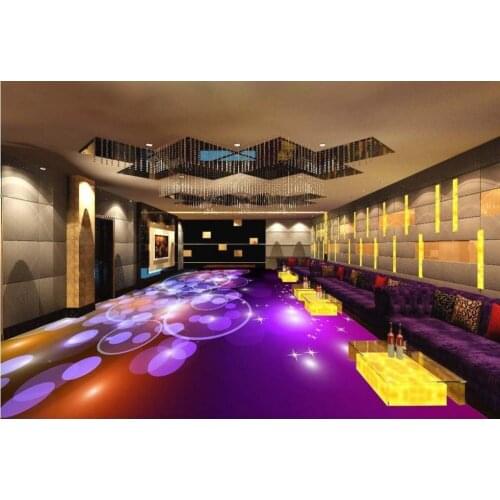 Home Decoration 3D stereoscopic aperture KTV Photo wallpaper mural floor Waterproof floor mural painting