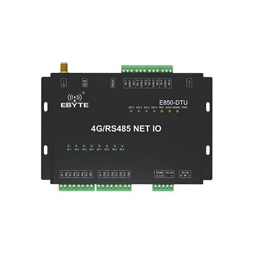 E850-DTU（4440-4G）RS485 Interface 12-channel Network IO Controller 4 Analog Inputs 4 Relay Outputs Modbus TCP RTU Protocol
