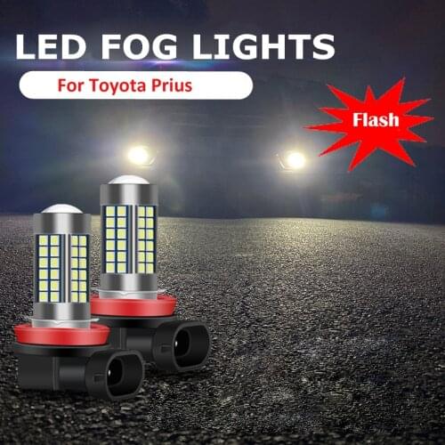 2PC H11 H8 Car LED Bulbs Driving Fog Light Lamp Fog Light Bulb For Toyota Prius Camry 2007-2014 Corolla 2011-2014 Accessories
