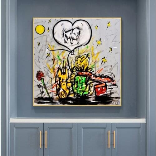 Colorful Posters and Prints on Canvas Painting Abstract Street Wall Graffiti Art Picture for Kids Room Cuadros Home Decor