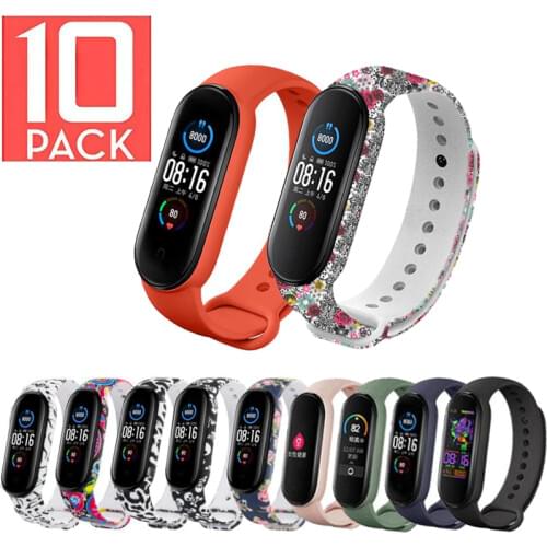 Soft Silicone Wrist Strap For Xiaomi Mi Band 5 Strap Rubber Wristband Bracelet For Xiaomi MiBand 5 4 3 Smart Bracelets Belt Band