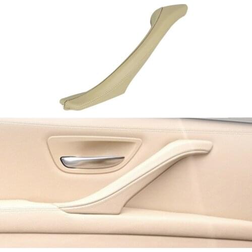 New PU Leather Car Interior Door Handle Inner Door Panel Pull Trim Cover For BMW 5 Series F10 F18 11-17 LHD RHD Car Accessories