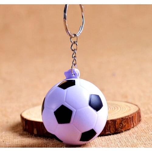 New fashion Cheap Football PU Keychain Fashion Sports Item Key Chains Jewelry Gift For Boys And Girls