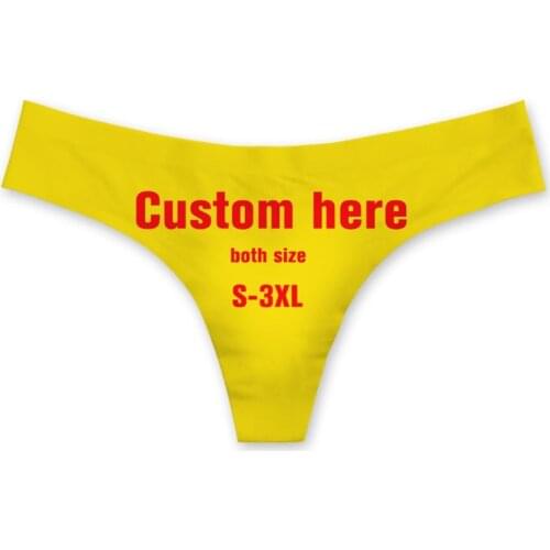 Wholesale Customize Image Women Panty Seamless Ladies Sexy Panties for Women Comfort Plus Size 3XL Dropshipping