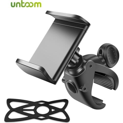 Untoom Bike Phone Holder Mobile Phone Holder for Motorcycle Non-Slip Bicycle Handlebar Stand Mount Bracket GPS Clip for Bike MTB