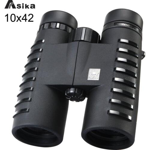 Asika HD 10x42 Zoom Professional Binoculars Wide Angle Low Night Vision Telescope for Adults Camping Hunting Scopes Astronomy Tool Gift