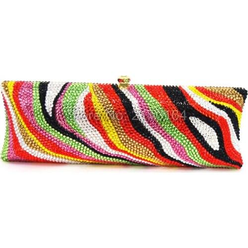 Luxury Hollow Out Crystal Evening Bag tote Clutch Bag wedding Party Purse Wholesale Luxury Hollow Out Crystal Evening Bag 88443