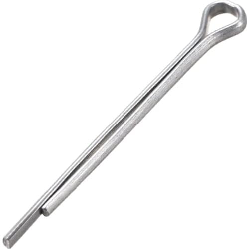 Uxcell 300 Pieces Split Cotter Pin 3/32 inch Diameter x 1 3/16 inch - 1 31/32 inch Long Carbon Steel 2-Prongs Silver