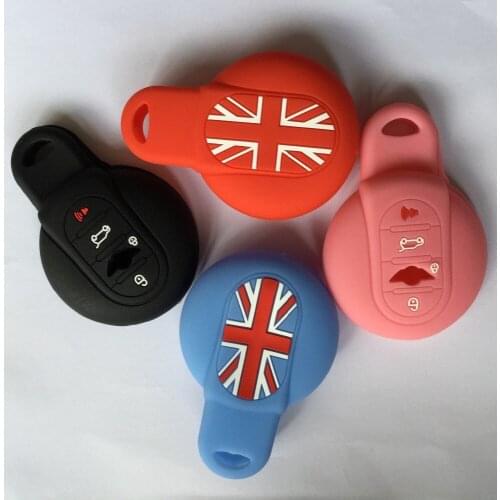 Funda Silicon Llave Smart Remote Holder 4 Buttons For Mini Cooper F55 F56 Remote Key Case Protector Cover