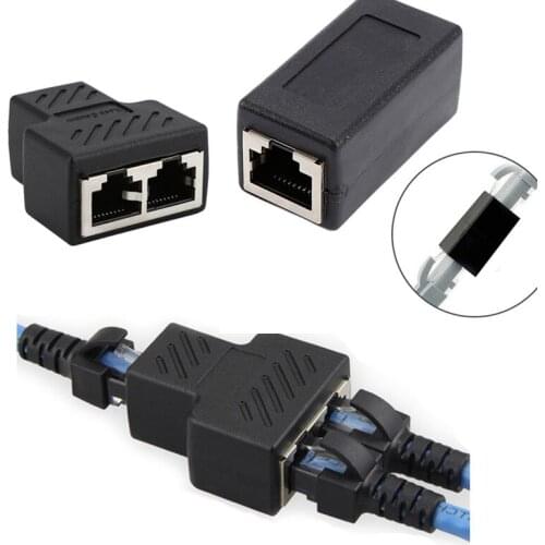 Universal Practical Female to Female Splitter Network LAN Connector Adapter Coupler Extender Ethernet Cable Extension Converter