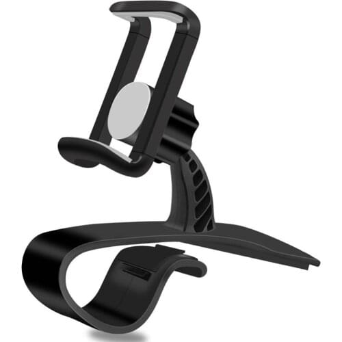 Dashboard Car Phone Holder HUD Style Mount Holder 360-Degree Rotation Adjustable Mobile Clip Stand fit for iPhone/Xiaomi