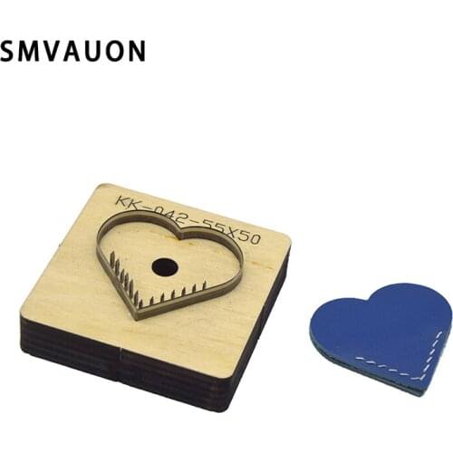 SMVAUON Japan Steel Die Cut Steel Punch heart-shaped Cutting Mold Wood Dies For Leather Blade Rule Cutter For DIY Leather Craft