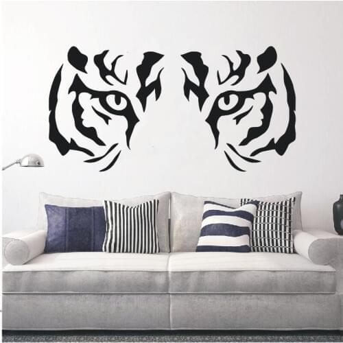 YOYOYU Art Home Decor Tiger Animal Predator Wall Decal Vinyl Sticker Bedroom Living Room Decoration Mural Wallpaper WW-508