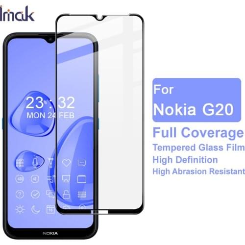 For Nokia G20 imak Pro+ Tempered Glass Protector For Nokia G10 G20 6.52" Full Cover Screen Glue Guard Film on Nokia G 10 20 G