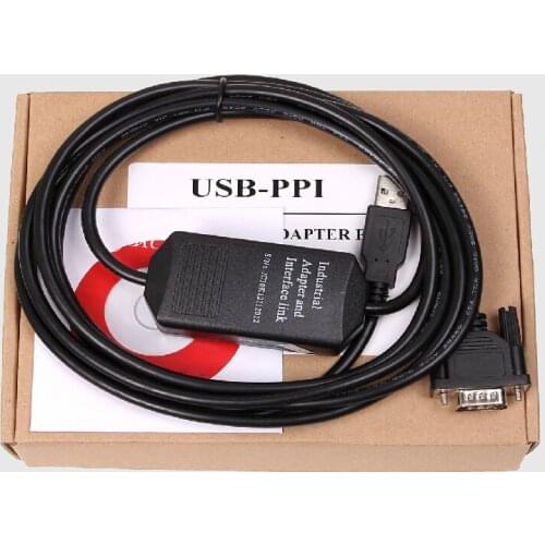 1pcs S7-200PLC programming cable data download cable / USB-PPI alternative maximum baud rate 9.6K 19.2k adapter