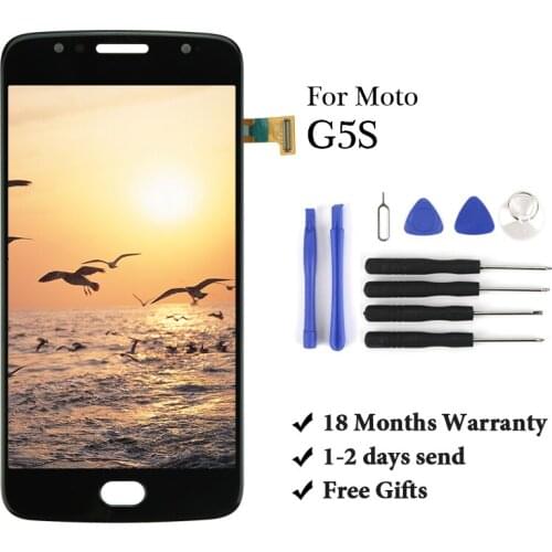 100% test display For Motolora G5S LCD Touch Screen Digiziter Assembly Replacement For Motolora G5S XT1793 XT1794 XT1792 LCD