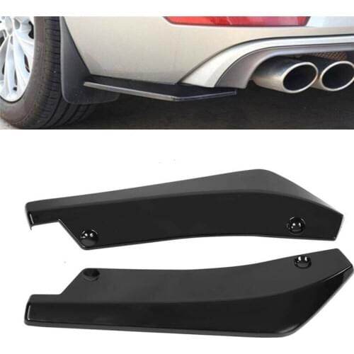 2pcs Universal Rear Bumper Lip Protector Scratches Guard Anti-kick Strip Carbon Fiber For Peugeot Skoda Citigo Superb Octavia