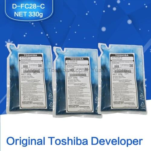3pcs FC28 Developer Original Toshiba Copier Parts D-FC28-C Cyan For Toshiba Copier Model FC-2330C 2830C 2820C 2530C 3530C