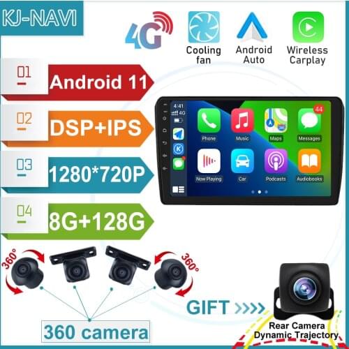 9 Inch For Audi A3 2 8P 2003 - 2013 S3 2 2006 - 2012 RS3 1 2011 2012 Android 11.0 Car Player Navigation Video Multimedia GPS BT