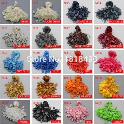 Free Shipping Tag Sling/exquisite colorful clothing string buckle/string seal/tag cord/garment bag hang tag sling 1000 pcs a lot