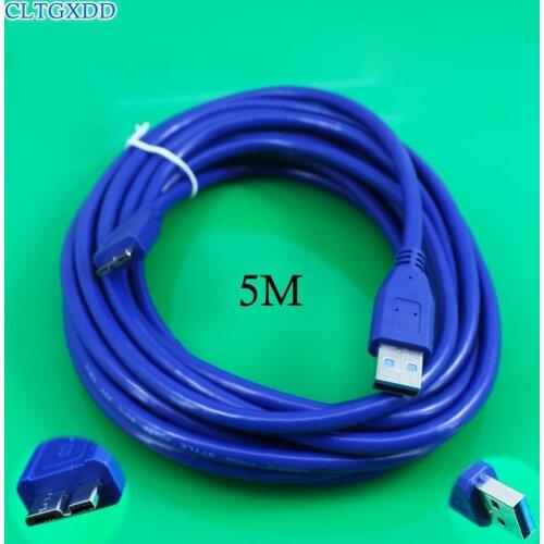 Cltgxdd Micro USB 3.0 Cable Data Sync Adapter Charging For Samsung Galaxy Note3 S5 Data for Hard Disk 0.3M 1M 1.5M 3M 5M
