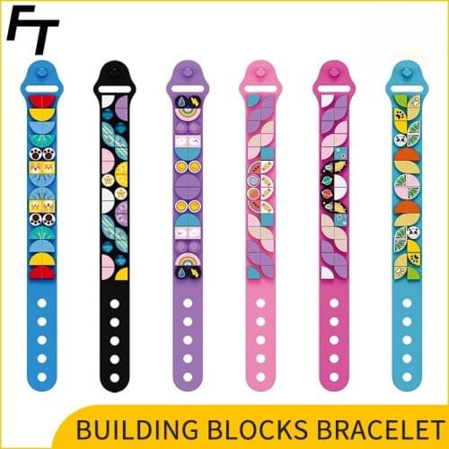 Childrens Educational DIY Bracelet Toy Small Particle Bag Building Blocks Childrens Gift Fun Hand Ring 6501n-6506n