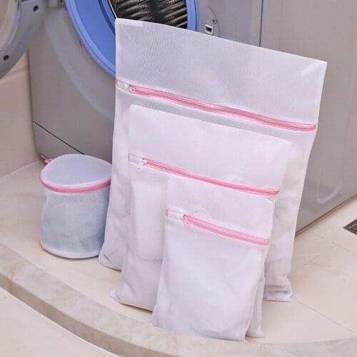 Home Use Lingerie Washing Mesh Clothing Underwear Organizer Washing Bag Useful Mesh Net Bra Wash Bag zipper Laundry Bag