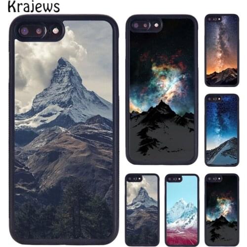 Krajews Beautiful Nature Forest Mountain Phone Case For iPhone 5 6S 7 8 plus 11 12 Pro X XR XS Max Samsung Galaxy S7 S8 S9 S10