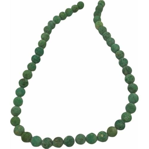 Colorful Green Red 8 Mm Natural Stone Female Male Set Stones Jewelry Beads Necklace Baggy trousers