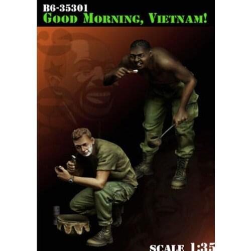 1:35 scale die-cast resin soldier Vietnam war 2 people need to assemble and color by yourself free shipping 35893