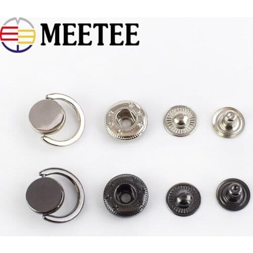10/30pcs Fashion Snap Fasteners Metal Snap Buttons For Coat Press Studs Decorative Botones DIY Leather Craft Sewing Accessories