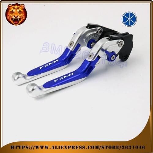 Motorcycle Adjustable Folding Extendable Brake Clutch Lever For YAMAHA TDM 850 TDM850 1991 92 93 98 99 BLACK RED