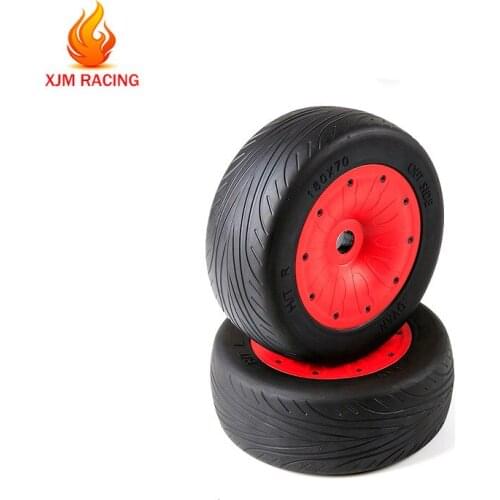 On-Road Wheel Tire Assembly Kit for 1/5 Losi 5ive-T Rofun Rovan LT King Motor X2 Baja 4WD SLT Rc Car Racing Toys Parts