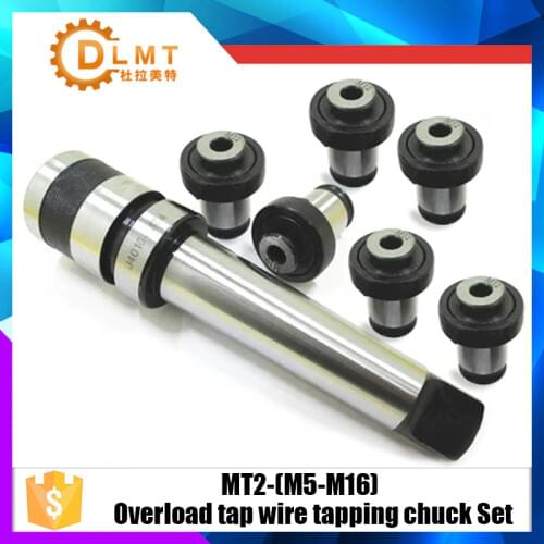 New Overload tap wire tapping chuck Set M5-M16 with MT2 Taper Tap Rod