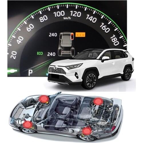 For Toyota Rav4 2019 2020 Xa50 Smart Car TPMS Tyre Pressure Monitoring System Digital LCD Dash Board Display Auto Security Alarm