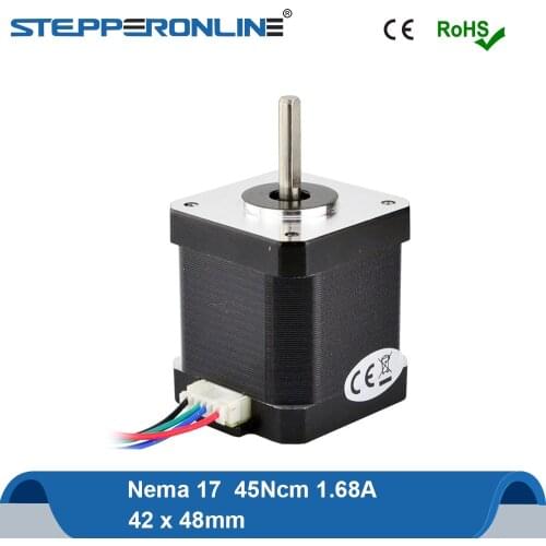 Nema17 Stepper Motor 48mm 45Ncm 1.68A 42 Step Motor 4-lead w/1m Cable for DIY CNC 3D Printer