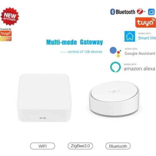 Tuya ZigBee 3.0 Smart Hub, Wireless/Wired Gateway Bridge for App Voice Remote Control, Works with Alexa Google Home Assistant