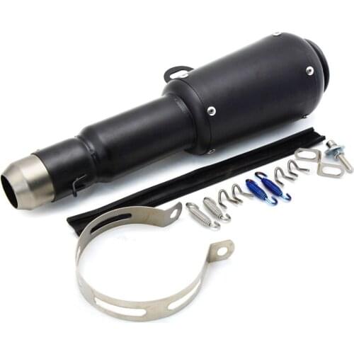 For 36-51MM Universal Motorcycle Exhaust Carbon Motorbike Exhaust Pipes Bike Muffler for Kawasaki ZX6R ZX636 ZX10R Z1000 Z750R Z