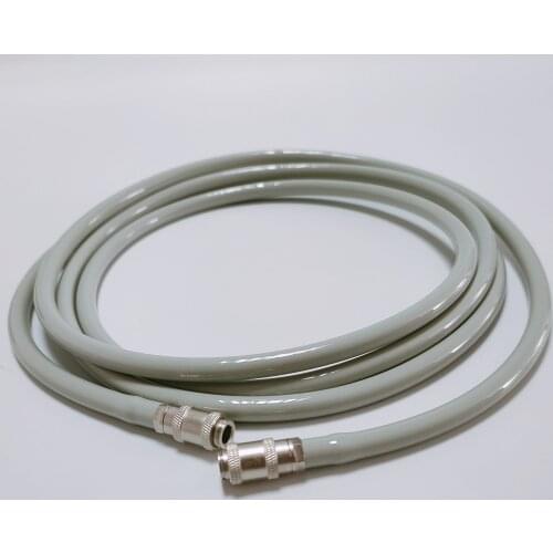 Veterinary Pet Blood Pressure Cuff Connecting Tube Monitor Airway Tube Metal Bayonet Live Connection Gray Extension Tube