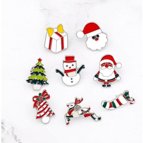 Elegant Pin Enamel Christmas Tree Women Gift Christmas Garments Breast pin Accessories Jewelry Painted Brooch